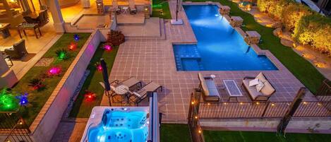 Una piscina riscaldata