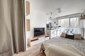 1 sovrum, strykjärn/strykbräda, wi-fi och sängkläder