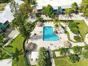 Outdoor pool, a heated pool - New! Lagoon-front 2-BR townhome, Key Largo, gated waterfront community, 2 pools (Key Largo)