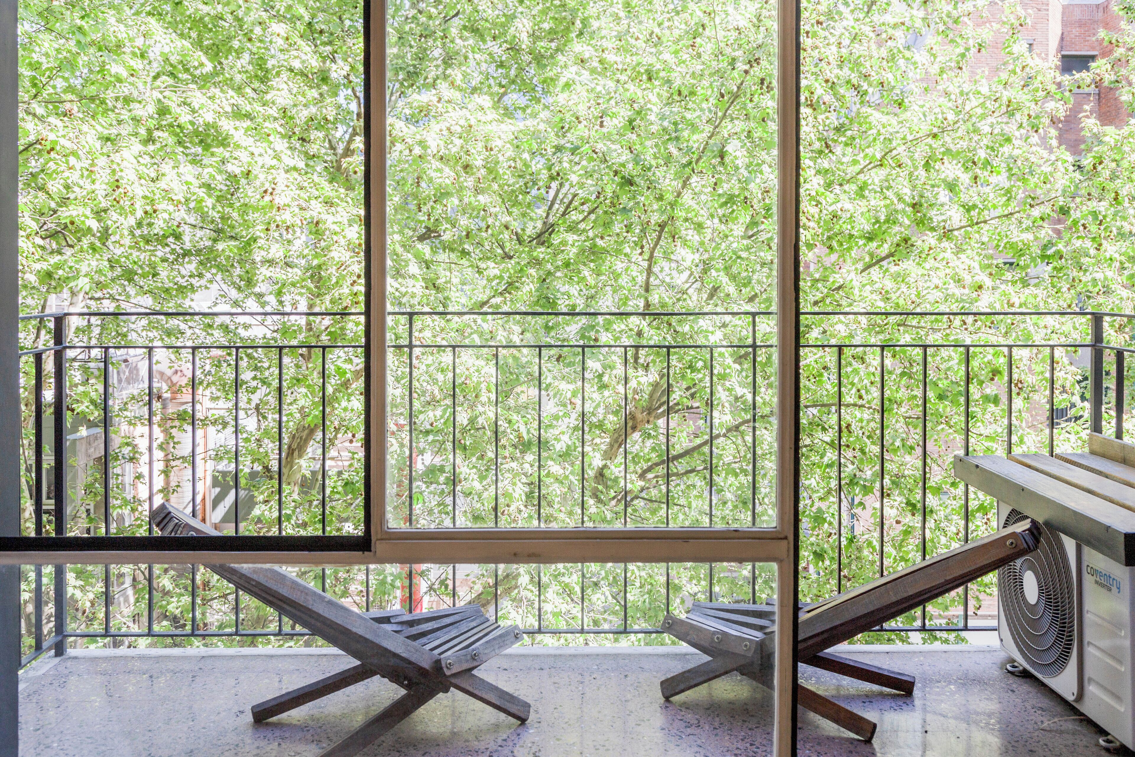 Studio, balkong, byutsikt | Balkong