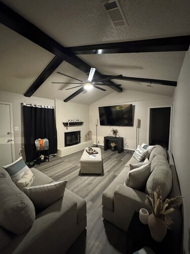 Cozy 3-Bed, 2-Bath Home in South Lubbock with Modern Upgrades & Cozy Living Room