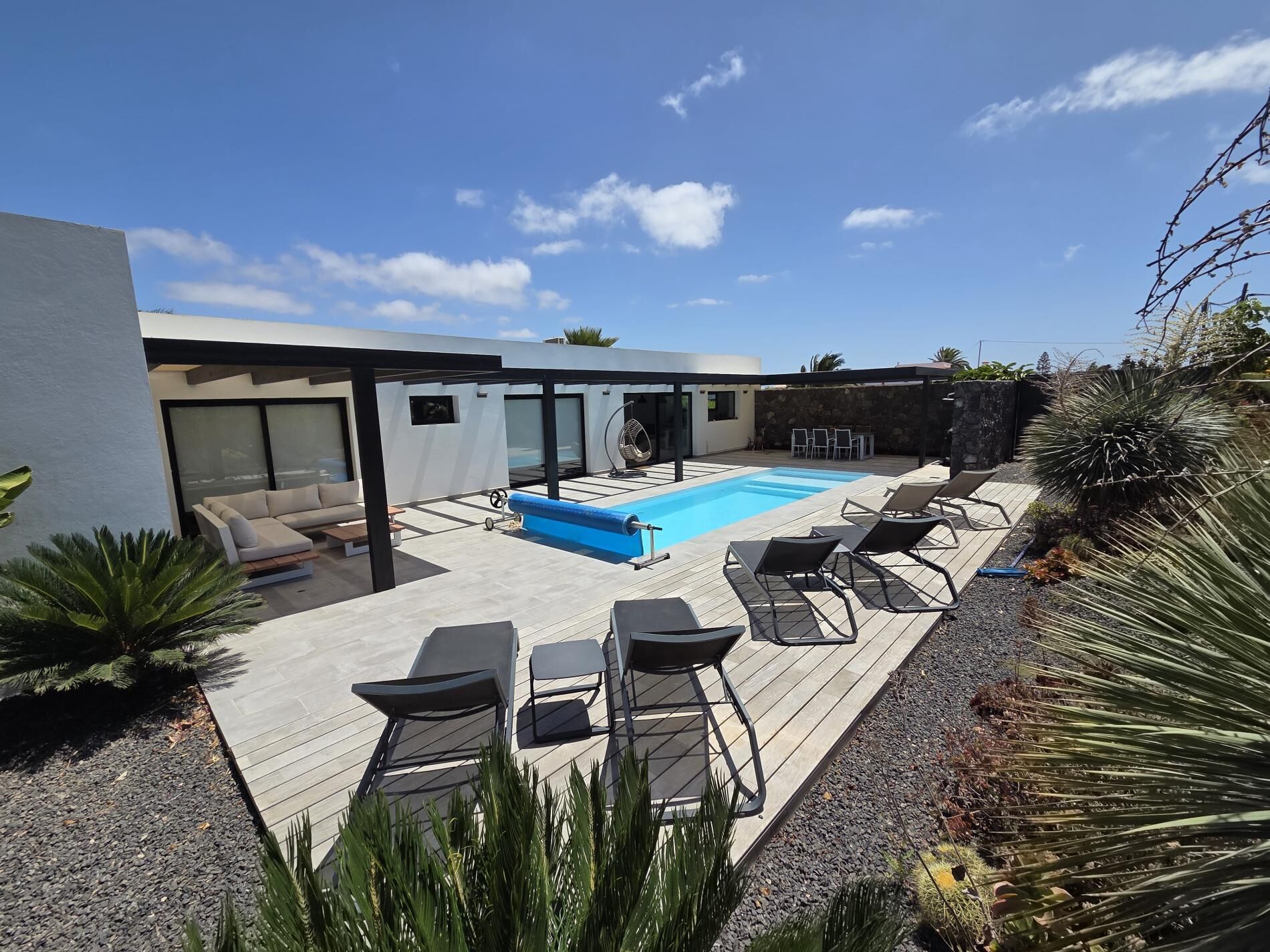 A heated pool