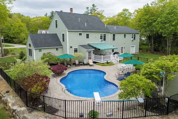 View of gorgeous backyard!