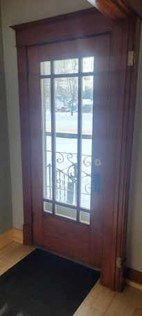 Interior. 2-bedroom newly remodeled house in Iron River with WiFi & a big yard.