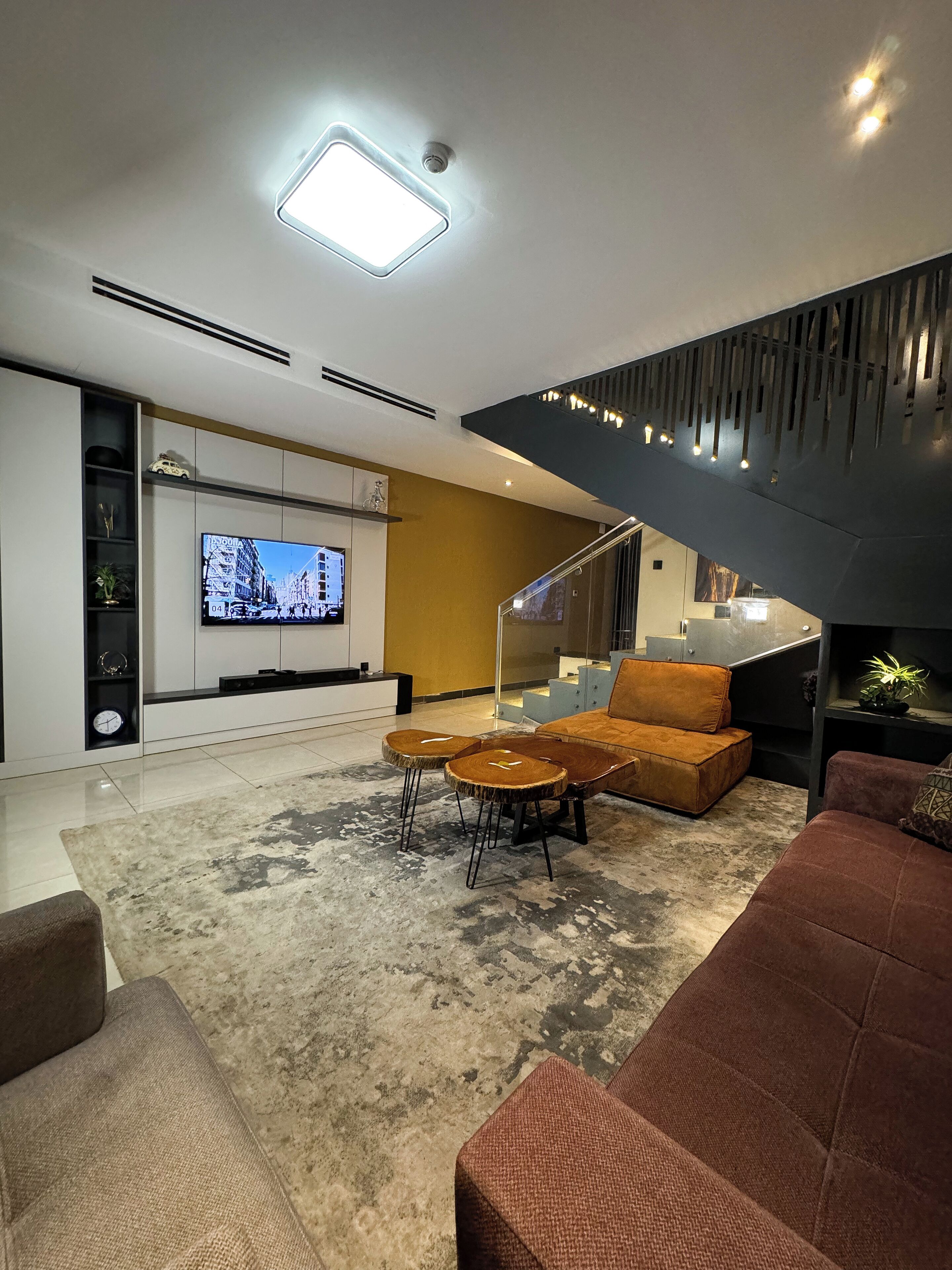 アパートメント バルコニー シティビュー | リビング エリア