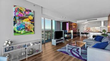 TV connectée, cheminée