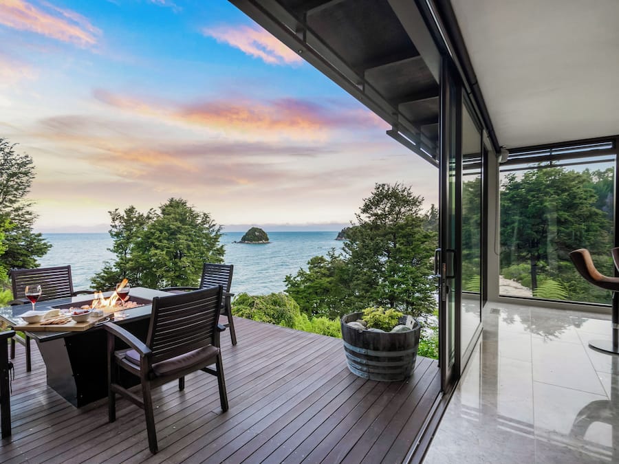 Uitzicht vanuit accommodatie