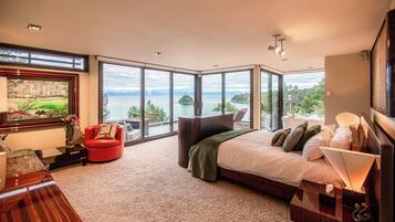 Suíte superluxo, sacada, vista para o oceano | 1 quarto, Wi-Fi de cortesia