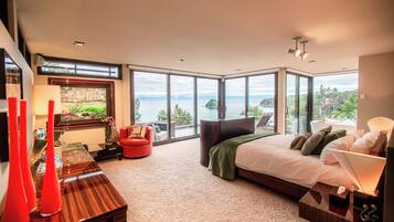 Suíte superluxo, sacada, vista para o oceano | 1 quarto, Wi-Fi de cortesia