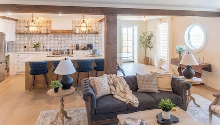 Living area. The Port Loft: Harbourview charm