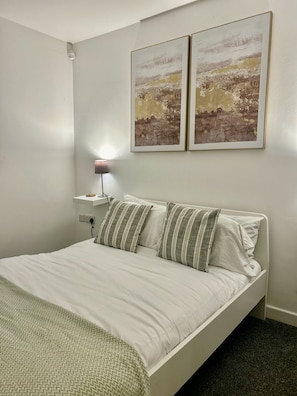 2 bedrooms, iron/ironing board, travel crib, WiFi