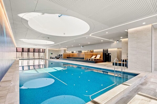 Indoor pool, a heated pool