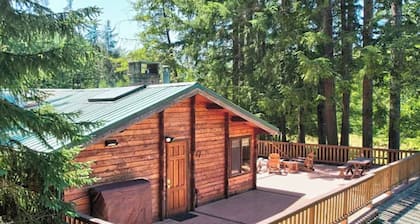 Lovely cedar log cabin in Greenwater minutes to Mount Rainier