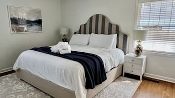 3 soverom, strykejern/-brett, reiseseng for barn og wi-fi (inkludert)