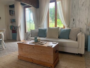 Televisie en een open haard