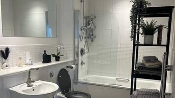 Towels, soap, toilet paper