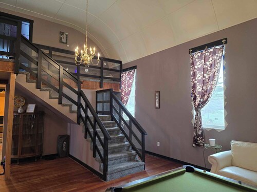 Re-modeled church in Hager City, WI. A charming 3-bedroom, 1.5-bathroom retreat