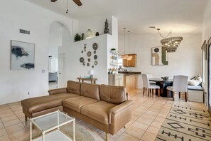 TV, table football, books - Swim, Play & Cookout! Family Home in Phoenix (Phoenix)