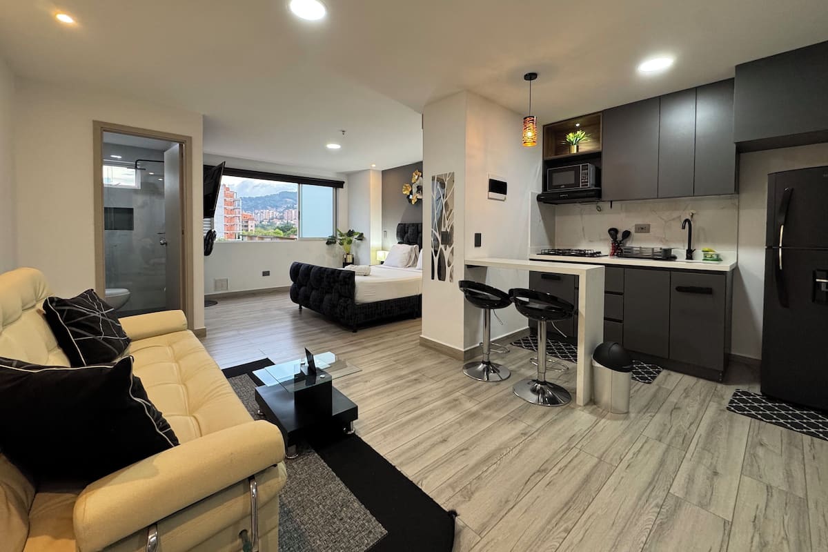 Quarto luxo, 1 quarto, vista para a cidade | 1 quarto, roupas de cama premium, Wi-Fi de cortesia, roupa de cama