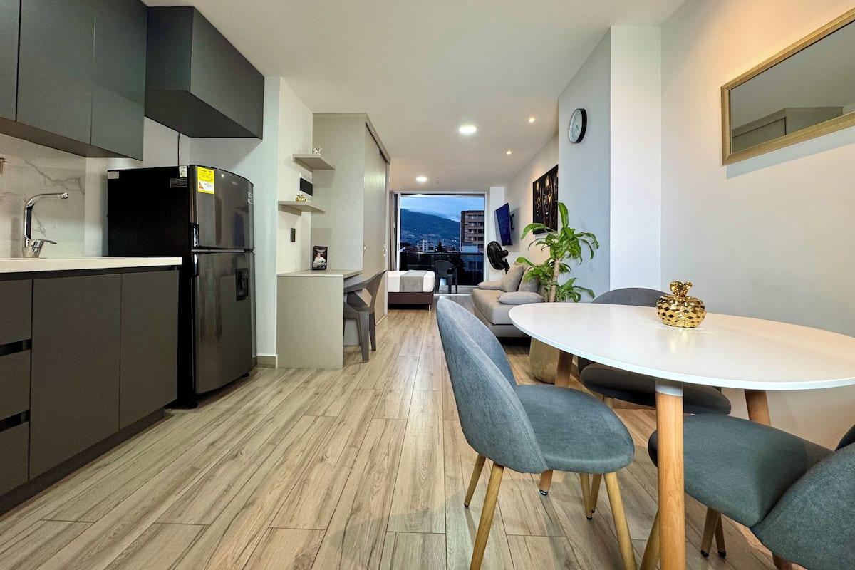 Deluxe-Ferienhütte, 1 Schlafzimmer, Balkon
