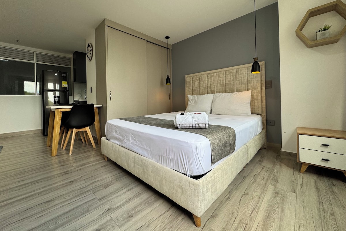 Estudio Deluxe, 1 habitación | 1 dormitorio, ropa de cama de alta calidad, wifi gratis y ropa de cama