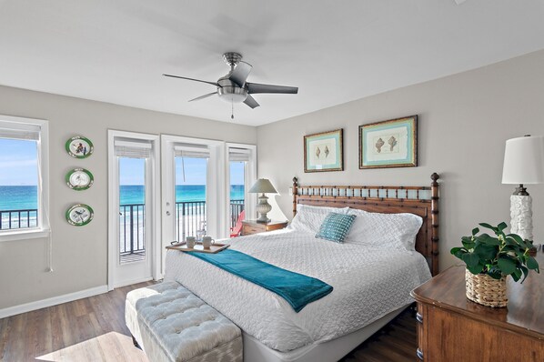 3 bedrooms, desk, iron/ironing board, travel cot