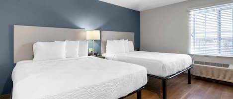 Laptop workspace, iron/ironing board, free WiFi, bed sheets
