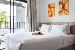 スタジオ | 1 室のベッドルーム、デスク、WiFi (無料)、ベッドシーツ