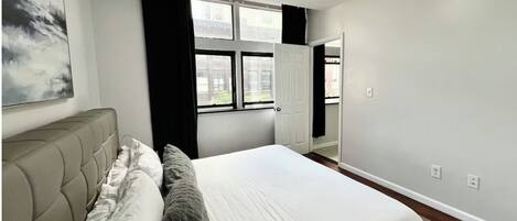 2 bedrooms, iron/ironing board, WiFi, bed sheets