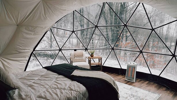 1 bedroom, WiFi, bed sheets - Glamping Dome #4 in Snowshoe, Wv (Snowshoe)