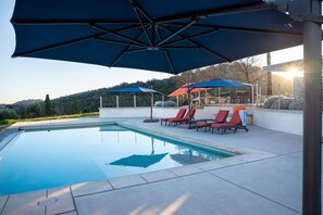 A heated pool - Hilltop Vineyard Estate | Infinity Pool + Views (Paso Robles)