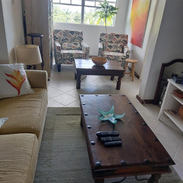 Apartment, 2 Bedrooms, Balcony, Garden View | Living area - Selen's Apartment in Ti Rocher Micoud Saint Lucia (Micoud)