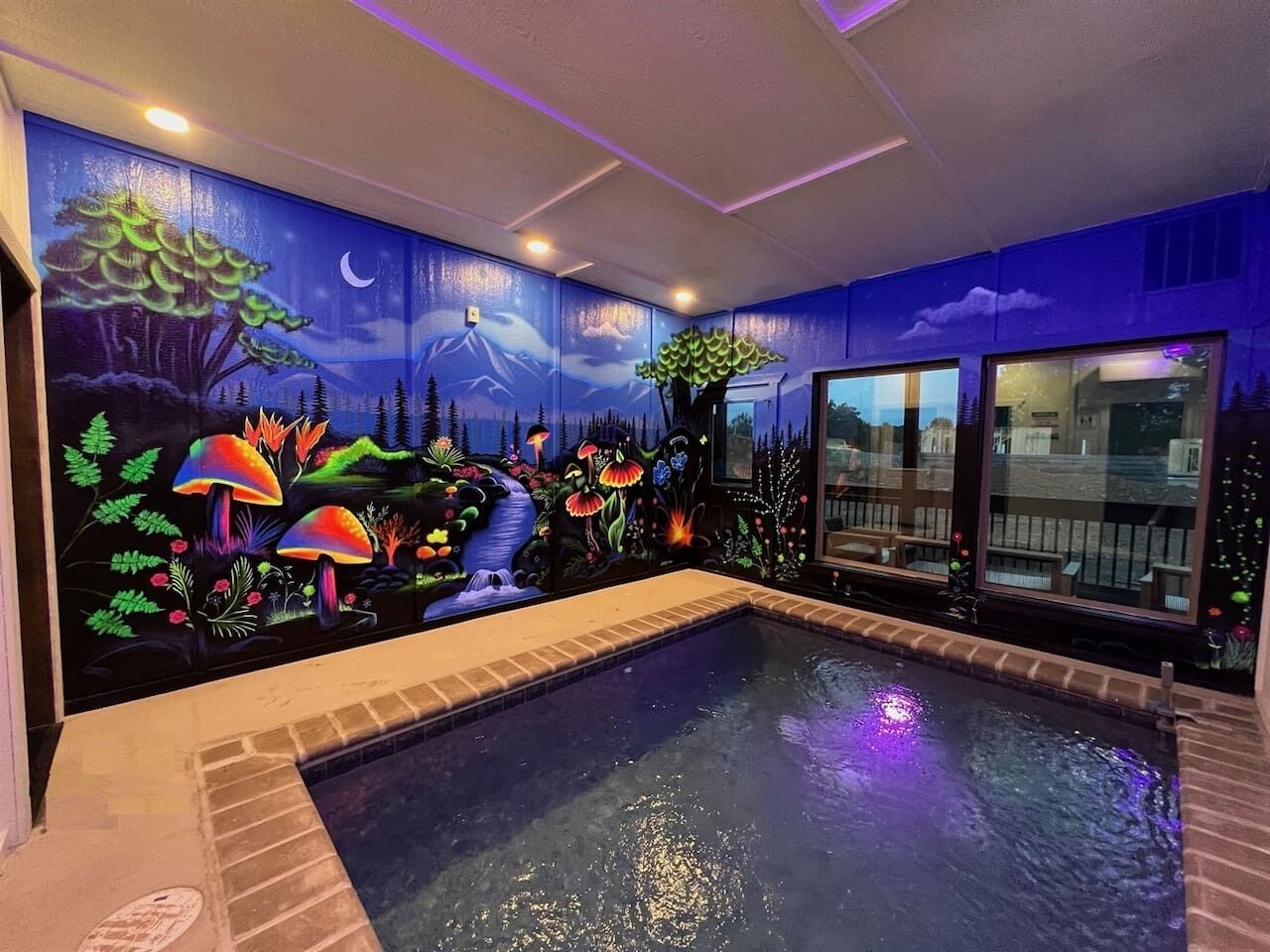 Indoor pool, a heated pool