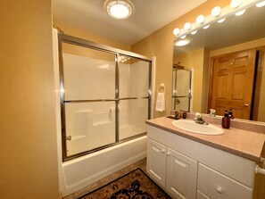 Hair dryer, towels