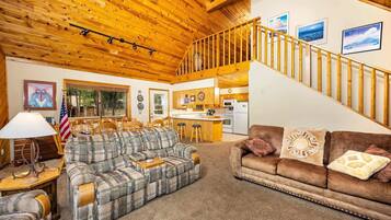 Télévision, cheminée, chaßne hi-fi