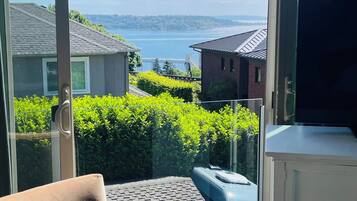 Smart-TV, Kamin, Bücher