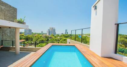 Cozy 1-bedroom apartment in charming AsunciĂłn with AC, fitness room, WiFi