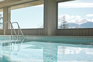 Indoor pool, a heated pool