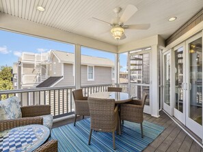 Outdoor dining - Beachside Luxury | Spacious 7BR | Chic Design (Bethany Beach)