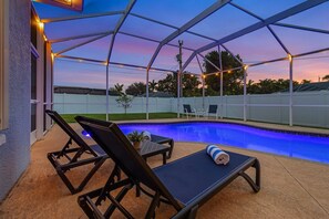 A heated pool