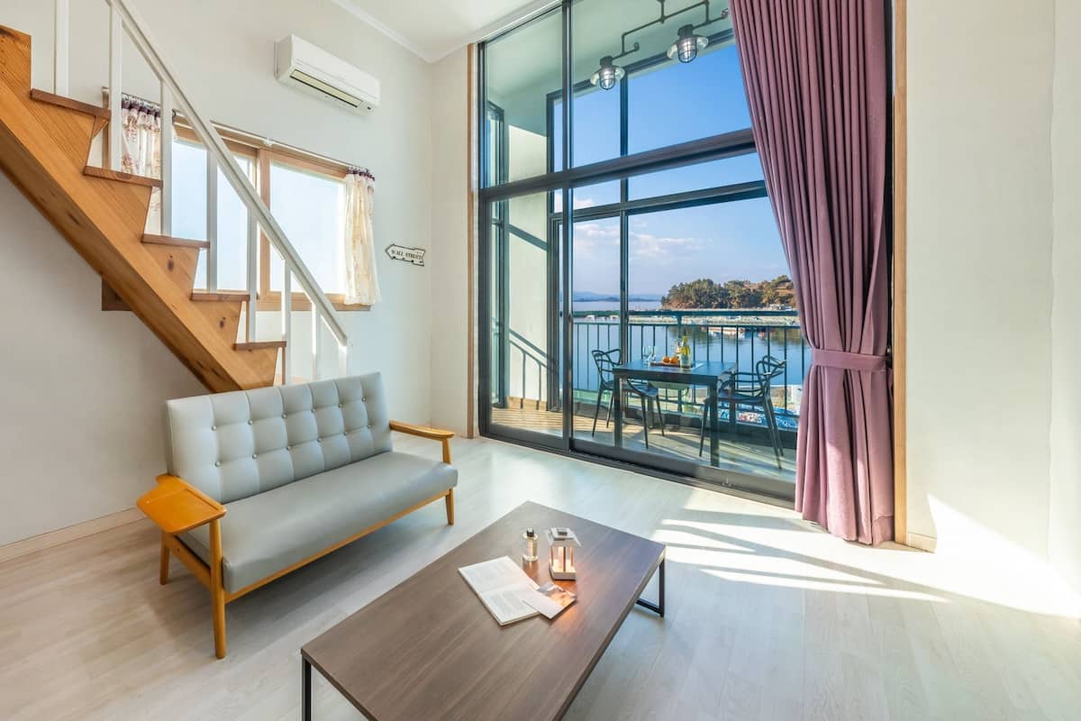 Eenvoudige kamer, 1 slaapkamer (Room 4(OceanView,Two-bed,PrivateBBQ)) | 1 slaapkamer, gratis wifi