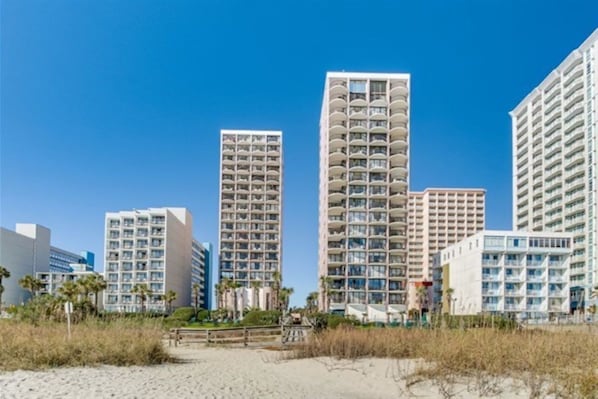 Exterior - Corner Unit on the 16th Floor-Sweeping View, Ocean Front Balcony, New Paint (Myrtle Beach)