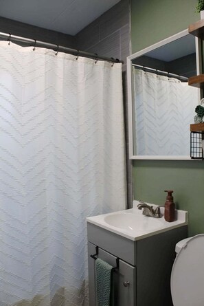 Towels, soap, toilet paper