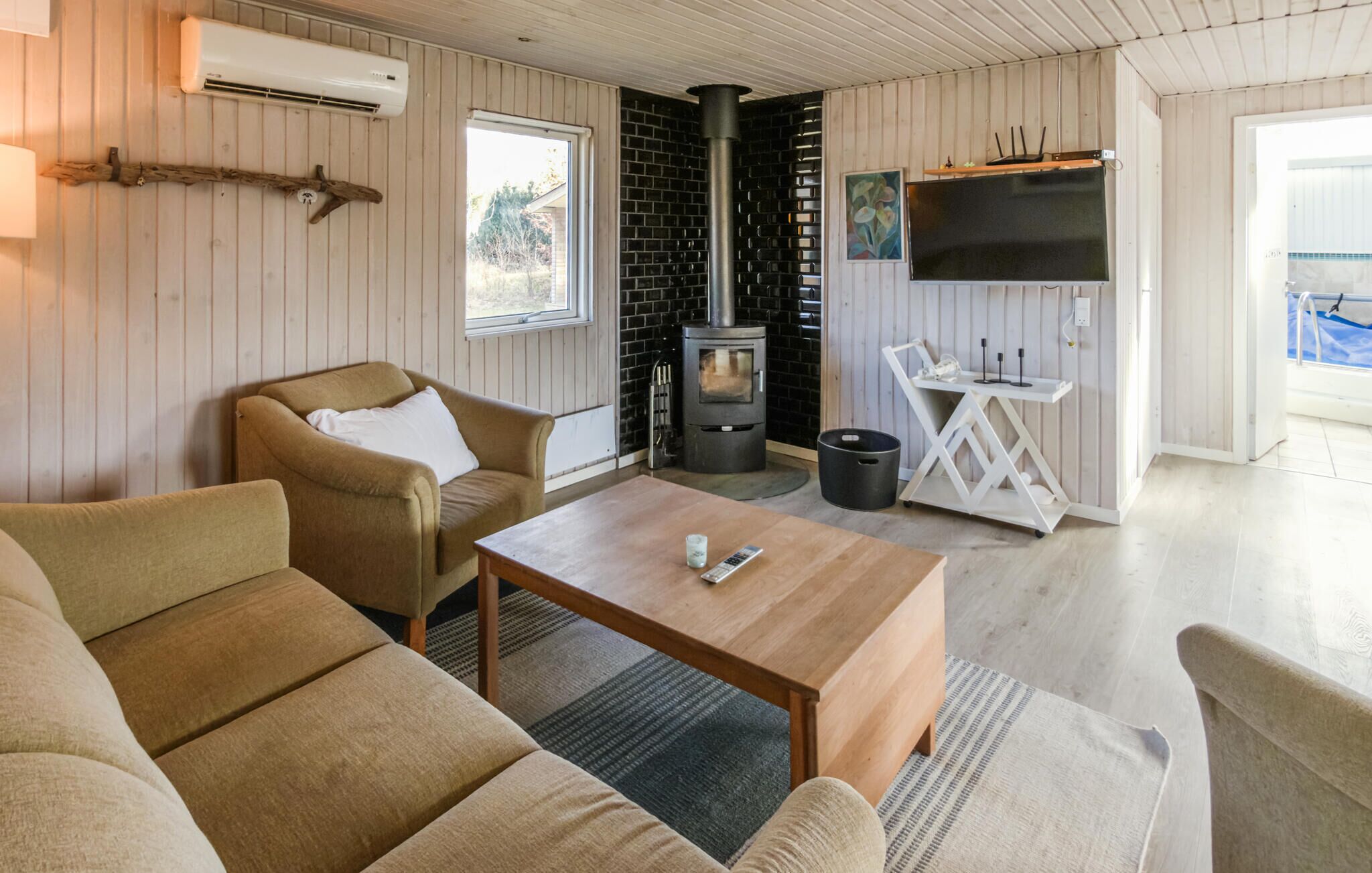 TV connectée, cheminée