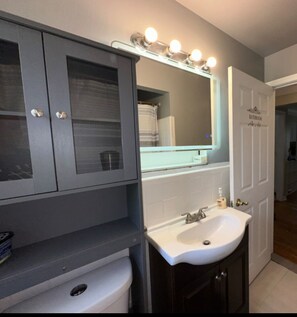 Towels, soap, toilet paper