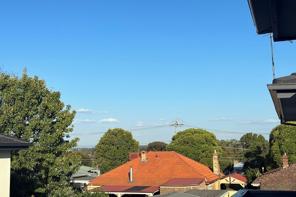 Blick von der Unterkunft