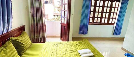 Standard Double Room, Balcony, Courtyard View | Desk, blackout drapes, iron/ironing board (on request), WiFi (free)