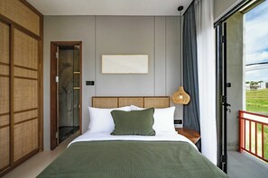 Egyptian cotton sheets, premium bedding, memory foam beds, in-room safe - Casa Uno and Casa Dos Pererenan (Canggu)