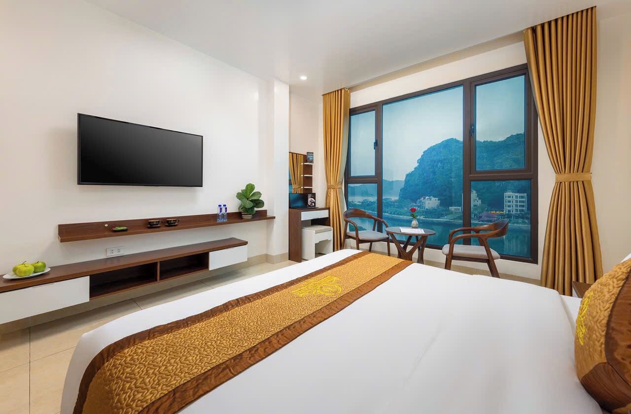 Chambre Double Deluxe, vue lac | Literie de qualité supérieure, couette en duvet d'oie