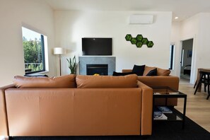 Fernseher, Kamin